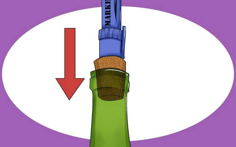 Як відкрити пляшку вина без штопора дівчині