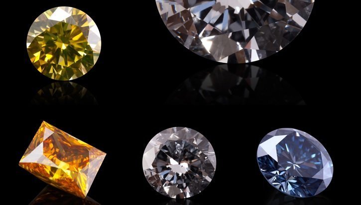 Синтетичні діаманти різних кольорів