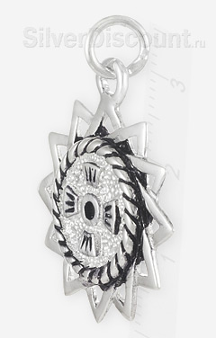 Кулон - підвіска Зірка Ерцгамми, срібло 925-ї проби (тепер - з родованим покриттям