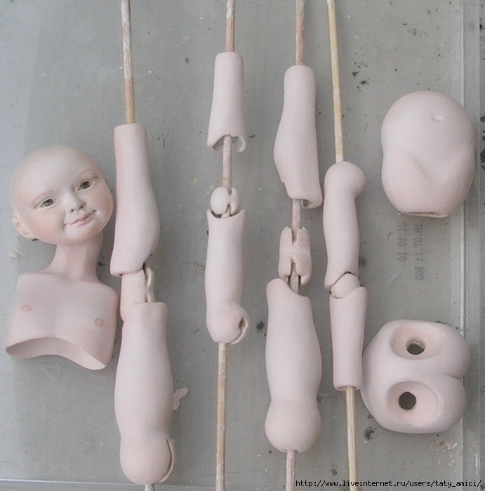 Ліплення ляльок з глини (пластику) вимагає планомірних дій